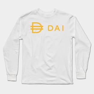 Dai Coin Cryptocurrency DAI crypto Long Sleeve T-Shirt